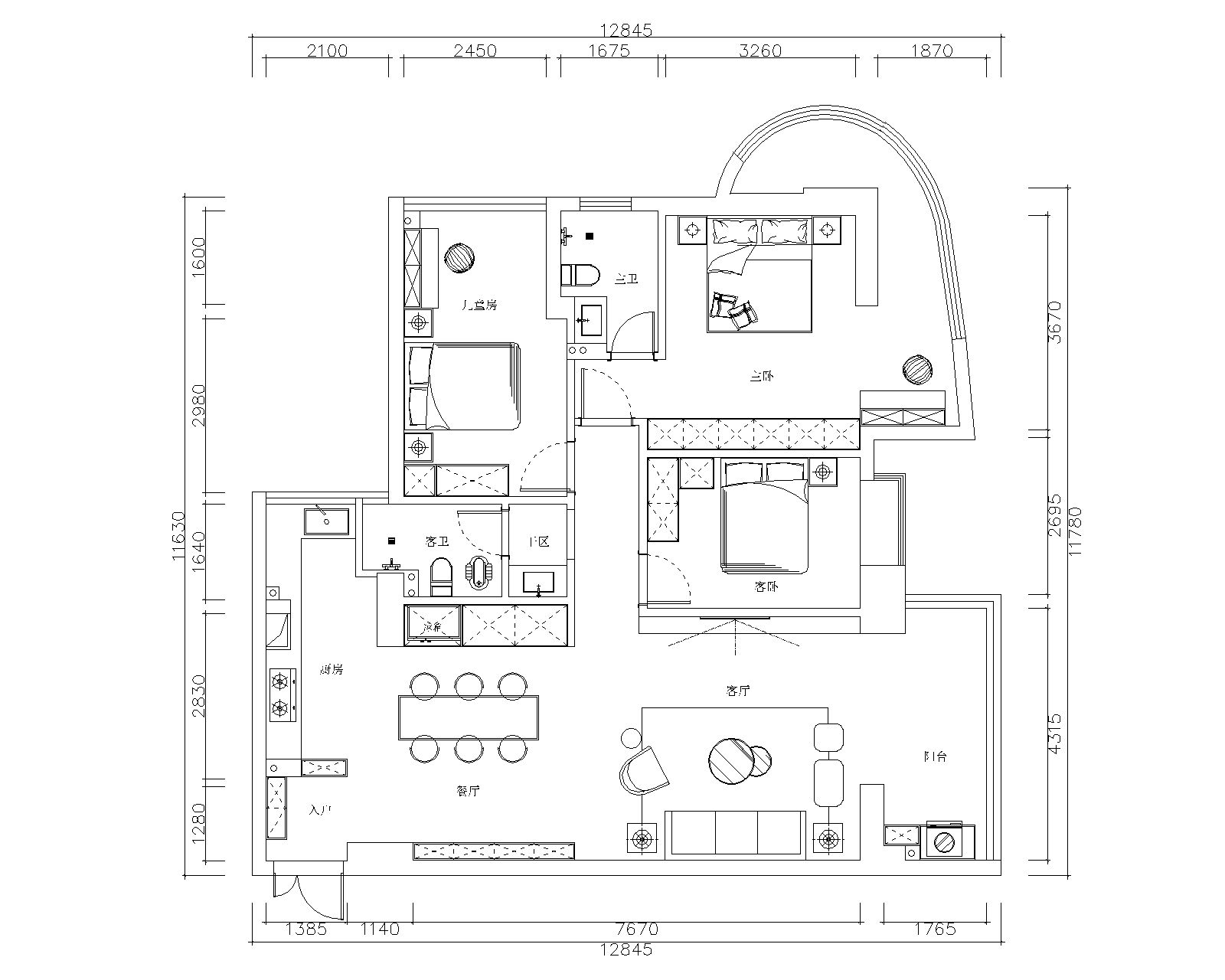 三葉石新作 | 華泰壹品125㎡，簡約純粹的美